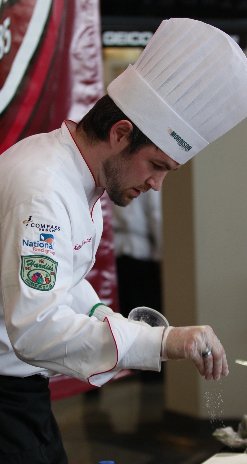 Meal preparation with care by a Morrison Healthcare Chef